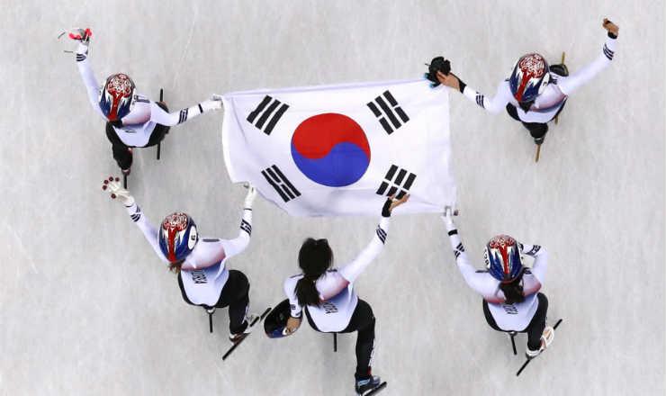 Corea del Sur gana el oro en Patinaje femenil en Pista Corta Relevos 3000 metros
