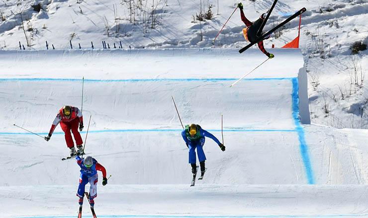 Así se vive el vértigo de una bajada en el esquí cross de PyeongChang
