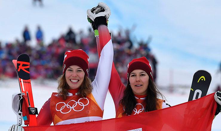 Suiza consigue dos medallas en el combinado alpino