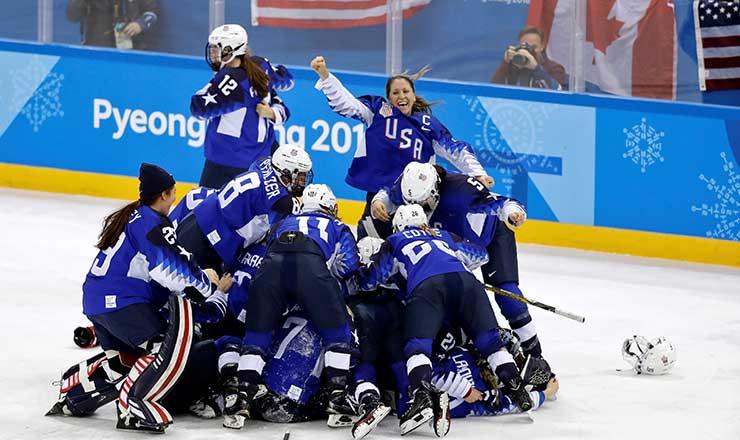 Estados Unidos reina en el hockey junto a los medallistas de la jornada en PyeongChang
