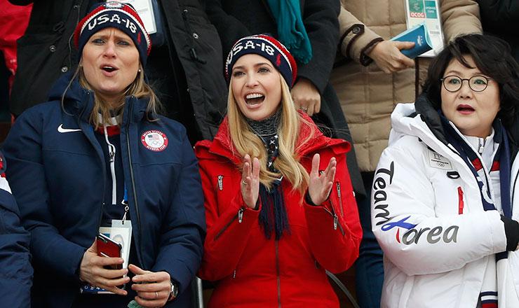 Ivanka Trump anima a Estados Unidos en la final del snowboard big air
