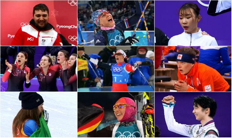 Los rostros de la emoción de PyeongChang 2018